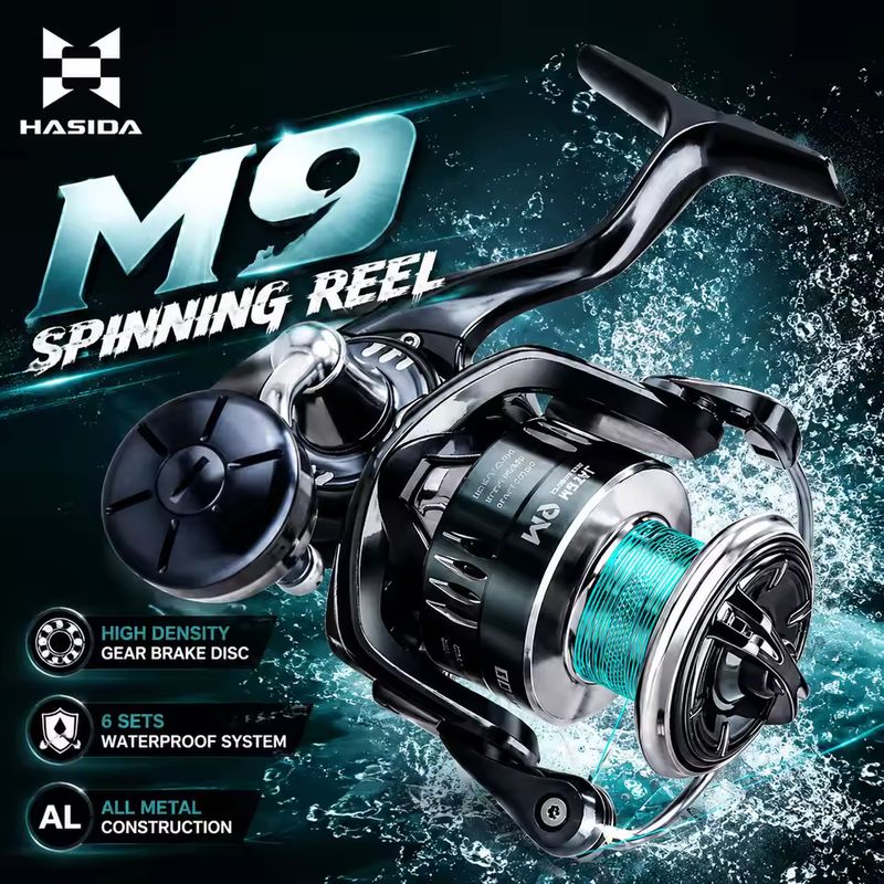 Fishing Boat Steering Wheel - HASIDA M9 Spinning Reel Full Metal